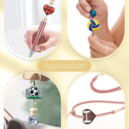 20Pcs Butterfly Flowers Focal Beads for Pens, Cute Silicone Focal Beads for Making DIY Bead Pens Keychain Jewelry in Kuwait