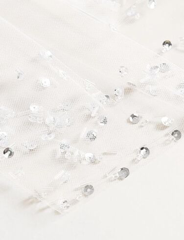 Beaded Wedding Veils for Brides 2 Tier Sparkly Bridal Veil Short Veils for Women in Saudi Arabia