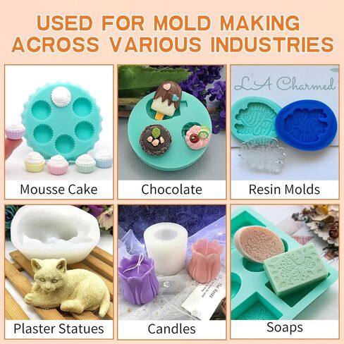 NIUB 20A Silicone Mold Making Kit for Crafts and Resin Casting - 38oz Professional Grade Two-Part Silicone Rubber Mold Making Kit - Perfect for Beginners and Advanced Crafters(Jade Green) in Saudi Arabia
