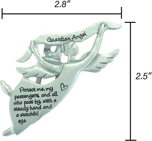 Abbey + CA Gift Guardian Angel Visor Clip, Gift for New and Experienced Drivers, for Safety on The Road (Protect Me) in Kuwait