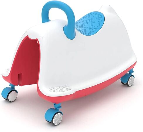 تشيلافيش تراكي 4 في 1؛ كرسي هزاز، مشاية، قطار للركوب واللعب، للأطفال من عمر 1 إلى 5 سنوات، مع ارتفاع مقعد قابل للتعديل، عجلات دوارة 360 درجة صامتة لا تترك علامات، أزرق وأحمر، كبير in Kuwait