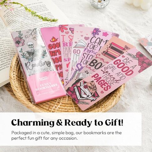 10 عبوات من الإشارات المرجعية الرومانسية، إشارة مرجعية للقصص الخيالية الحارة مع شرابات، إشارات مرجعية مضحكة للنساء والرجال، محبي الكتب، علامات الصفحات للطلاب والمدرسين الذين يقرؤون، هدية قارئ الرومانسية مصنوعة يدويًا in Kuwait