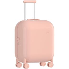 artrips Large Luggage 28 inch,Large Suitcase with 8 Spinner Wheels,PC Lightweight Hardside Luggage,Travel Suitcase with Bubble Design,TSA Lock,Smoke Pink,hardshell luggage 28-Inch,90L