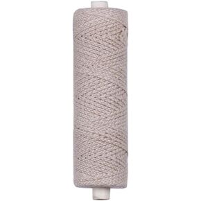 15-ply Braided Candle Wick Spool 492 Foot Cotton Candle Wick Roll Core Braided Wick for Candle Making and Candle DIY (492 FT)
