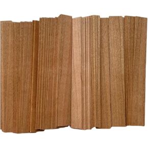 50pcs Wooden Candle Wicks 5.1 X 0.5 Inch Natural Candle Wood Wicks, Smokeless Wood Wicks for Candle Making（Wick Clip not Included）