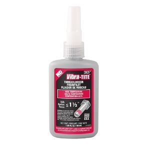 Vibra-TITE - 13700 137 Permanent High Temperature and High Strength Anaerobic Threadlocker, 1 Liter Jug, Red