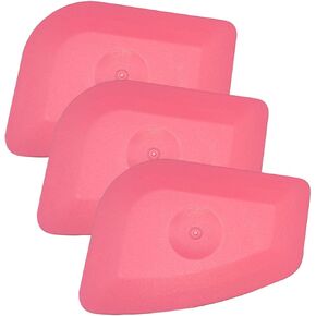 3PCS Vinyl Label and Sticker Remover, Vinyl Label Scraping Tool Squeegee, Auto Stickers Decals Screen Printing Sign Making Craft Flat Scraper (Pink)