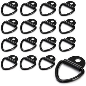Yarlung 16 Pack Tie Down Anchors, V-Ring Bolt on Trailer Anchor, 2" Diameter Tie Down for Cargo on Trucks Pickups Trailers