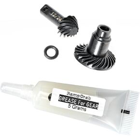 RampCrab Hardened Steel Gear Set (12T/24T) for TRX4M Front & Rear Axles(2 PCS), Upgrades Parts for 1/18 TRX4-M Bronco Defender K10
