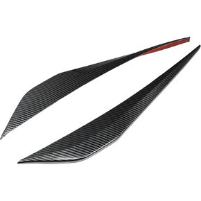 ACROPIX Front Bumper Bottom Corner Cover Trims Fit for Chevrolet Corvette C7 - Pack of 2 Carbon Fiber Pattern