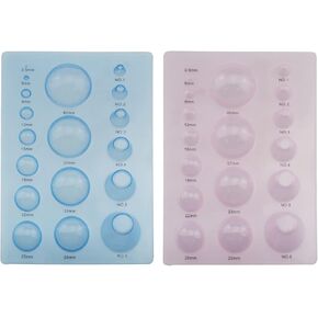 3-Row Paper Quilling Tool E-outstanding 2PCS Concave-Convex Spherical Styler 3D Domes Half Ball Mould Plastic Mini Quilling Mold for DIY Paper Craft Tool in Saudi Arabia