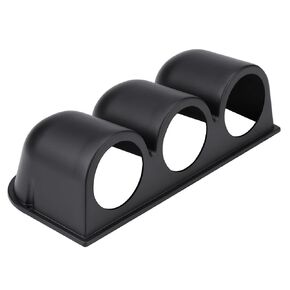 Triple Gauge Pod, Aramox 3 Hole Gauge Mount Holder, ABS Plastic Gauge Cluster, Universal Dash Gauge Pods for Cars Trucks Ships Motorcycles, 52mm/2in Gauge Mounting Diameter