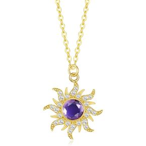 Rapunzel Inspired Princess Necklace Tangled Princess Jewelry Halloween Christmas Purple Necklace Gift RASUNNKVT