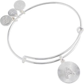 Alex and Ani Initial A Pave Starburst Texture Bangle