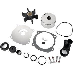 Water Pump Impeller Repair Kit 5001594 for Johnson Evinrude OMC Outboard 75 85 90 115 120 130 135 140 150 175 200 225 235 250 300 HP V4 V6 V8 Replace 434421 Sierra 18-3392