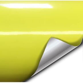 VVIVID XPO Gloss Daytona Yellow Vinyl Car Wrap Film (1ft x 5ft)