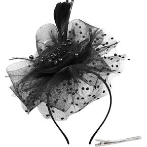 Fascinators Hats for Women Tea Party Fascinators for Women Kentucky Derby Headbands Hat with Clip Women's Fascinators
