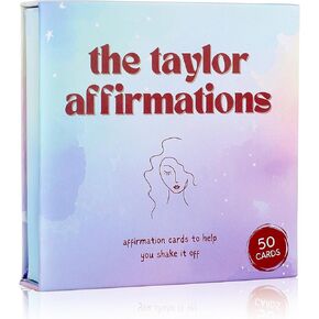 Taylor Gifts for Girls Birthday Gift | Affirmations - 50 PCS Taylor Cards | Taylor Themed Gifts, Taylor Gift Merch for Game Nights, Unique Gifts, Birthday Party Favors for Girls Women