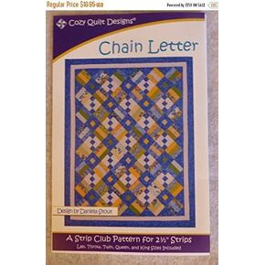Pattern~Chain Letter~For 2 1/2" Strips, by Cozy Quilt Designs