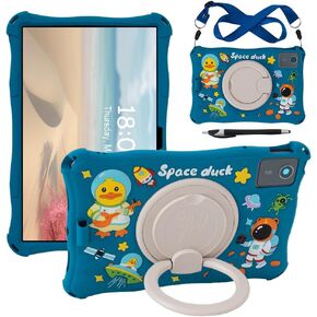 Case for Lenovo M11 11-inch Tablet Cute 3D Cartoon Multi-Angle Case for Lenovo M11 Tablet 2024 TB330FU/TB331FC (Navy Blue Space)