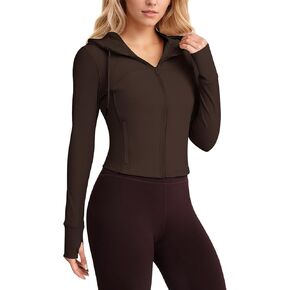 GYM RAINBOW Womens Workout Jacket Lightweight Full Zip Slim Fit Mesh Panels Yoga Running Jacket with ThumbHoles & Pockets
