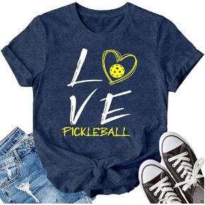 LBP Women Pickleball Shirt Love Pickball T-Shirt Pickleball Lover Player Tee Tops