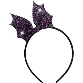 Halloween Bat Headbands for Women Bat Wings Girl Black Devil Horns Headband Cosplay Costume Hair Accessories