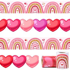 66ft 2 Rolls Shamrock Bulletin Board Borders Clover Boho Rainbow Theme Irish St. Patrick's Day Decorations Paper Border Trim for Classroom School Blackboard Office Chalkboard Themed Party Wall Decor