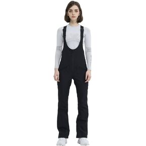 Ski Bib Pants for Women Snow Skinny Overalls Soft Shell Slim Fit Fitted Snowboard Suspenders Waterproof Warm