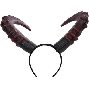 Beaupretty Devil Horns Headband Large Demon Horn Headband Halloween Headband Gothic Headwear Cosplay Costume Hairband Large Horn Headpiece for Women Men in Saudi Arabia