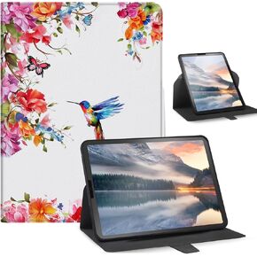 360 Rotating Case for iPad 10th Generation 10.9 Inch 2022 - Strong Magnetic Protective Cover with Auto Wake/Sleep, Compatible with iPad 10th Gen 10.9 inch 2022, Lemon Flowers