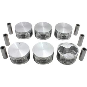 DNJ P1108.30 Oversize Piston Set for 1998-2011 / Chrysler, Dodge, Jeep, Plymouth/Caravan, Grand Caravan, Grand Voyager, Pacifica, Town & Country, Voyager, Wrangler / 3.8L / OHV / V6 / 12V