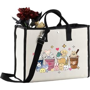 MEIKIUP SKZ K-POP Group Gift Stay Fandom Tote Bag SKZ Fans Hand Bag SKZ Character Tote Bag K-POP Music Lover Merchandise