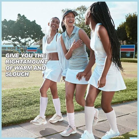 Geyoga 12 Pairs Slouch Socks Bulk Women Thigh High Boot Socks Soft Scrunch Socks Warm Thick Knit Women Long Socks in Saudi Arabia