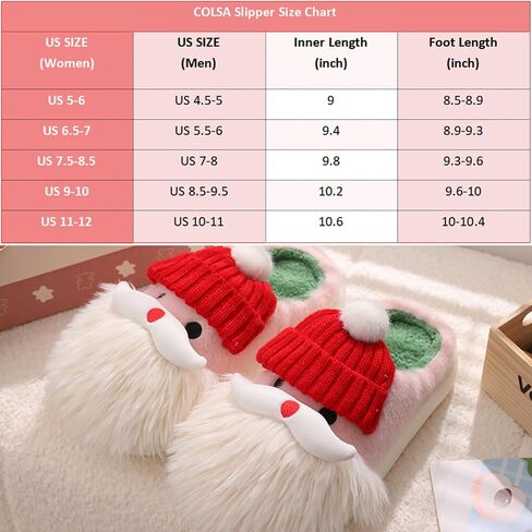 COLSA Slippers for Women Furry Cartoon Christmas Slippers Halloween Warm Soft Indoor Slippers Cute House Slippers Shoes in Saudi Arabia