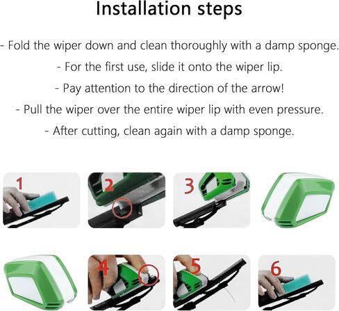 شفرات ممسحة الزجاج الأمامي للسيارة، أداة إعادة تصميم شفرات ممسحة الزجاج الأمامي للسيارة مع إسفنجة لتنظيف شفرة ممسحة السيارة، ماسحات الزجاج الأمامي العالمية لإعادة تركيبها لشاحنة السيارة وسيارات الدفع الرباعي in Kuwait