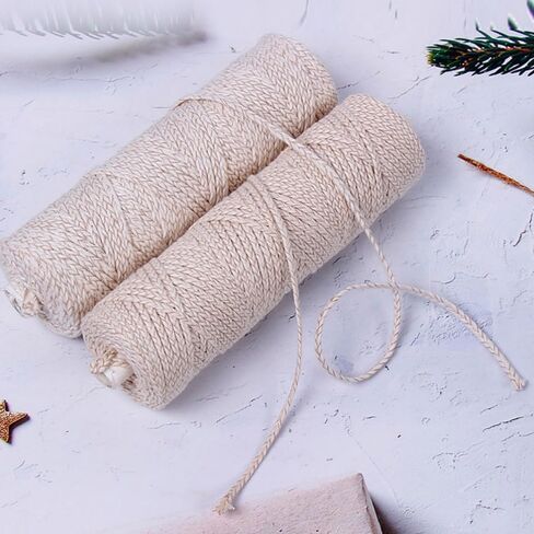 15-ply Braided Candle Wick Spool 492 Foot Cotton Candle Wick Roll Core Braided Wick for Candle Making and Candle DIY (492 FT) in Saudi Arabia