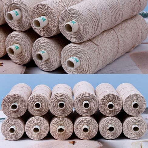 15-ply Braided Candle Wick Spool 492 Foot Cotton Candle Wick Roll Core Braided Wick for Candle Making and Candle DIY (492 FT) in Saudi Arabia