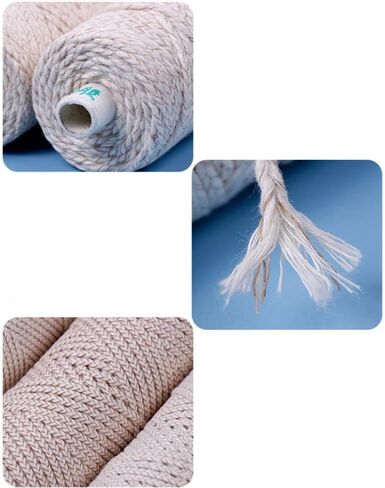 15-ply Braided Candle Wick Spool 492 Foot Cotton Candle Wick Roll Core Braided Wick for Candle Making and Candle DIY (492 FT) in Saudi Arabia