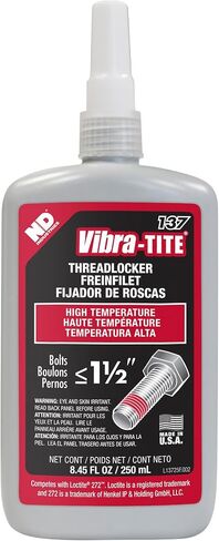 Vibra-TITE - 13700 137 Permanent High Temperature and High Strength Anaerobic Threadlocker, 1 Liter Jug, Red in Saudi Arabia