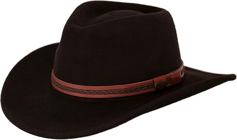 Outback Trading Unisex Adult High Country Durable Wool Western Cowboy Hat with Brim Lock in Kuwait
