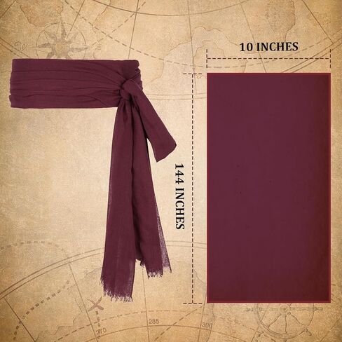 Pirate Costume Accessories Women Men 2 Pairs Pirate Scarf Hat Sash Belt Halloween Cosplay Pirate Scarf Bandana Headband in Saudi Arabia