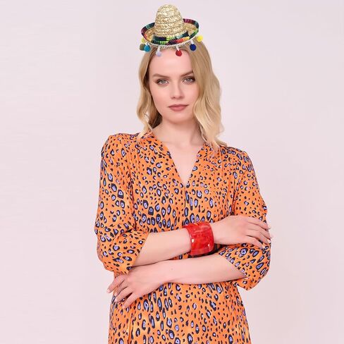 NUMJAW المكسيكي زي تاكو زي الكبار للحزب فييستا سينكو دي مايو، المكسيكي المعطف سومبريرو سيراب، قبعة مكسيكية العباءات الكبار المكسيكي هالوين ازياء الملحقات مع النظارات الشمسية والشارب in Kuwait