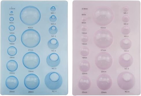 3-Row Paper Quilling Tool E-outstanding 2PCS Concave-Convex Spherical Styler 3D Domes Half Ball Mould Plastic Mini Quilling Mold for DIY Paper Craft Tool in Saudi Arabia
