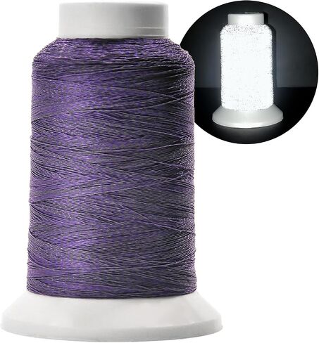 Reflective Embroidery Thread,Embroidery Machine Thread in Grey,Single Reel of 1000M(1093Y),Polyester Embroidery Thread for Embroidery in Kuwait