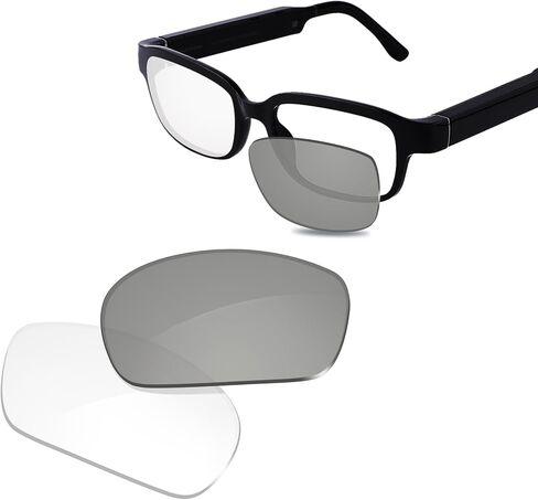 100% Precise-Fit Replacement Sunglass Lenses for Amazon Echo Frames (2nd Gen) 54mm - Photochromic Clear Non-polarized in Kuwait