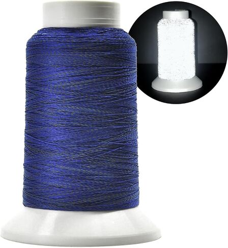 Reflective Embroidery Thread,Embroidery Machine Thread in Grey,Single Reel of 1000M(1093Y),Polyester Embroidery Thread for Embroidery in Kuwait