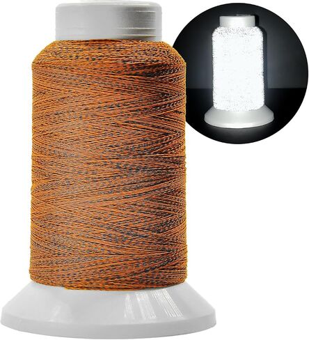 Reflective Embroidery Thread,Embroidery Machine Thread in Grey,Single Reel of 1000M(1093Y),Polyester Embroidery Thread for Embroidery in Kuwait