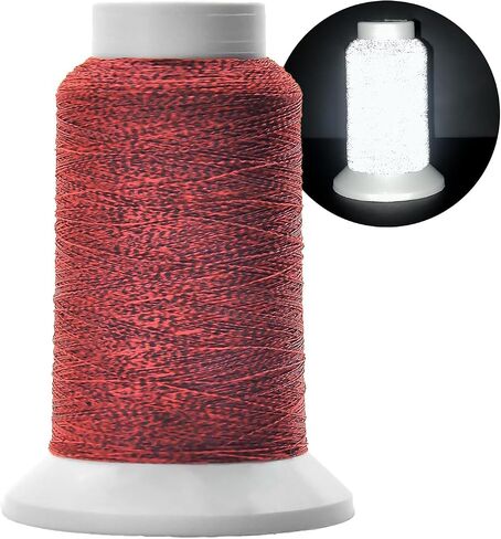 Reflective Embroidery Thread,Embroidery Machine Thread in Grey,Single Reel of 1000M(1093Y),Polyester Embroidery Thread for Embroidery in Kuwait