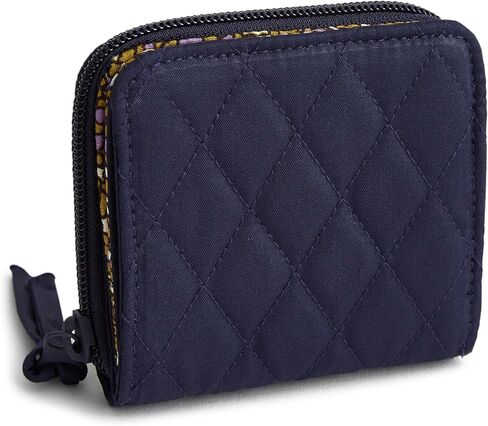 محفظة Vera Bradley النسائية القطنية الصغيرة ذات السحاب الدائري in Saudi Arabia